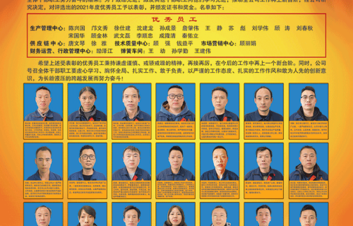 178体育隆重召开2021年度优秀员工表彰大会